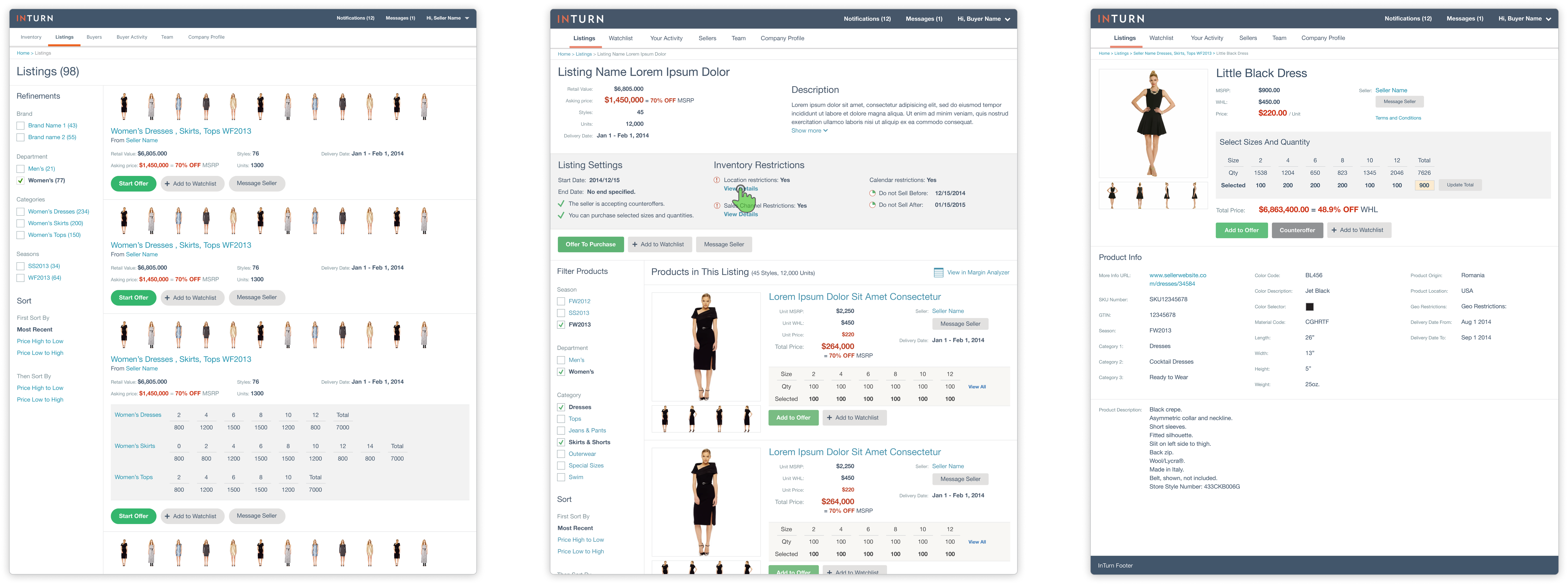 Inturn Buyer Views Listings